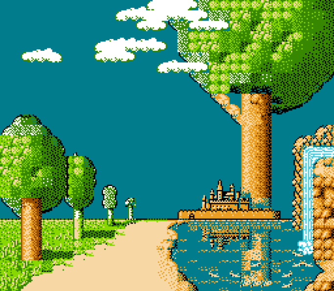 "Daggers and wingboots, mantras and monsters await you" - Faxanadu game box box cover tagline