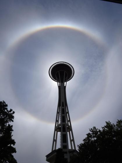 Halo over he Space Needle