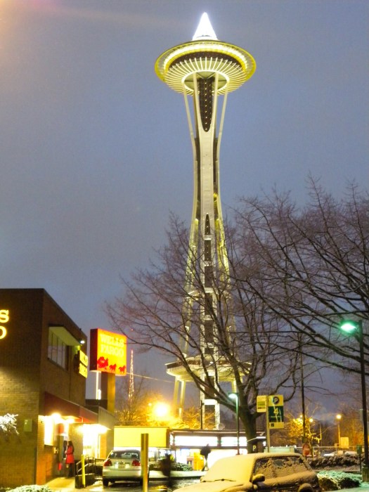 Space Needle Snow